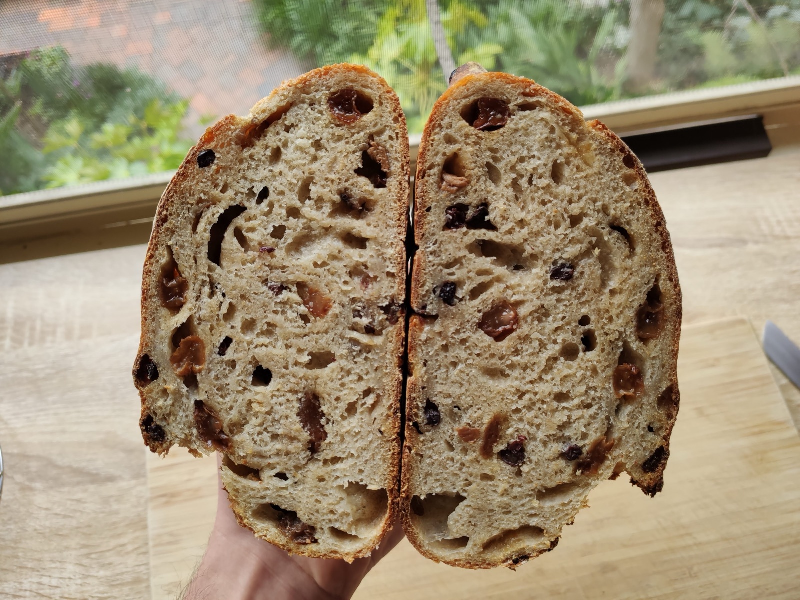 Sourdough fruit loaf